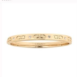 COACH Kissing C HINGED Bangle - Gold